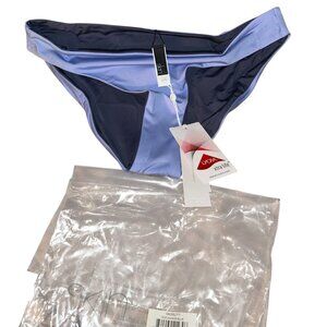 skin NEW NWT perwiwinkle and navy blue reversible ?bathing suit bikini bottoms M